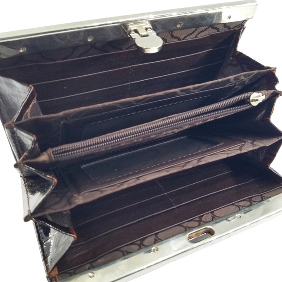 Genuine Crocodile Embossed Italian Leather Clutch - Picture 4 of 5